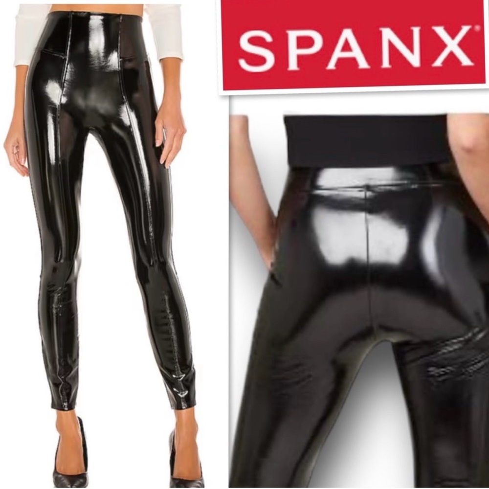 SPANX Faux Patent Leather Leggings
